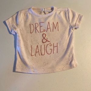Dream & Laugh baby t-shirt